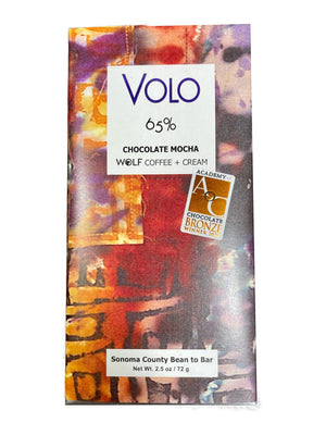 Volo 65% Chocolate Mocha Bar with Wolf Coffee and Cream - Wolf Coffee Co.