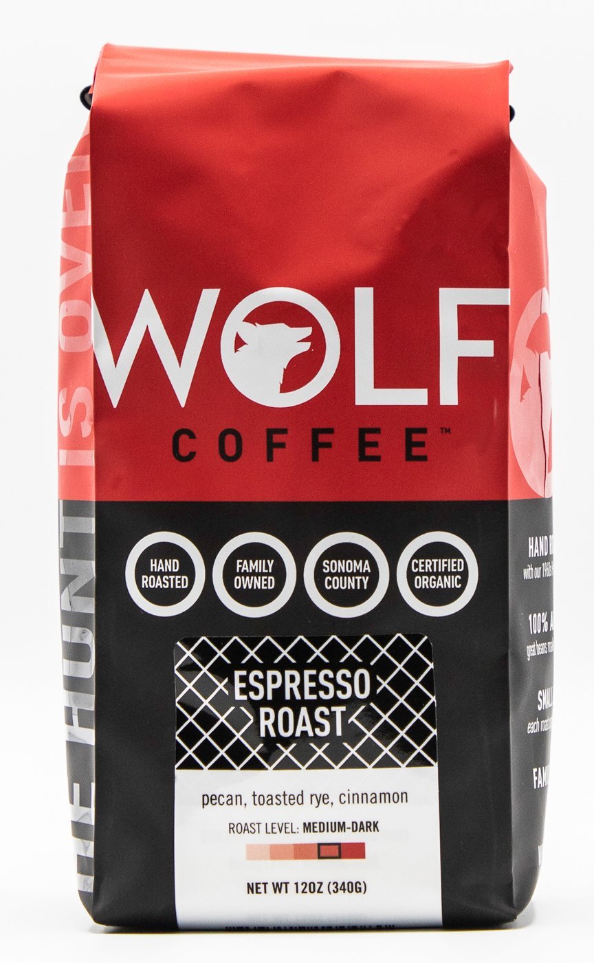 Buy Organic Espresso Roast from Wolf Coffee Company 12 Ounces